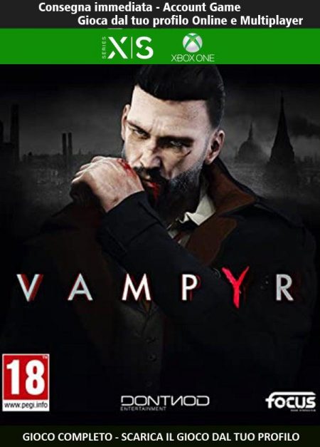 Vampyr | Account Xbox One | Series X/S [NO CODICE] DigitalGameSharing LTD