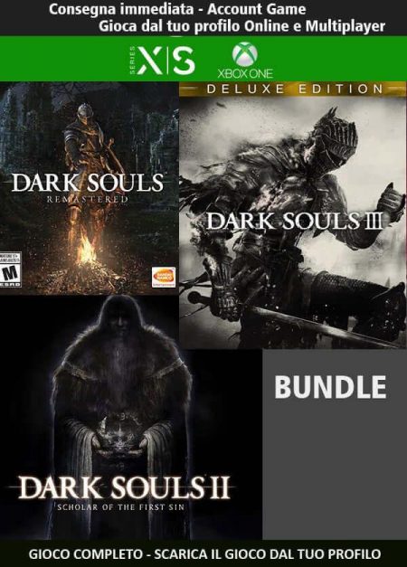 Dark Souls 1-2-3: Trilogy Bundle | Account Xbox One | Series X/S [NO CODICE] DigitalGameSharing LTD