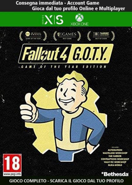 Fallout 4 Game Of The Year | Account Xbox One | Series X/S [NO CODICE] DigitalGameSharing LTD