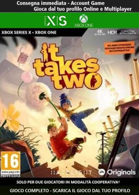 It Takes Two | Account Xbox One | Series X/S [NO CODICE] DigitalGameSharing LTD