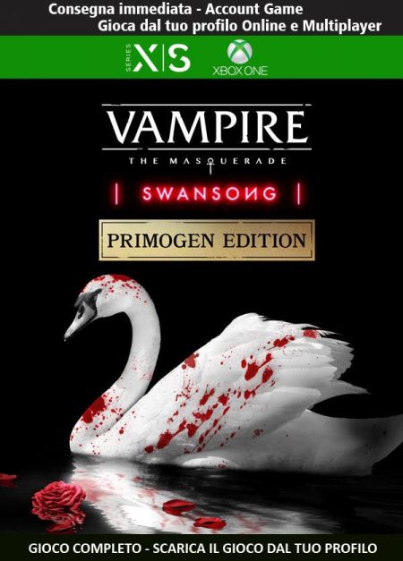 Vampire The Masquerade - Swansong PRIMOGEN EDITION | Account Xbox One | Series X/S [NO CODICE] DigitalGameSharing LTD