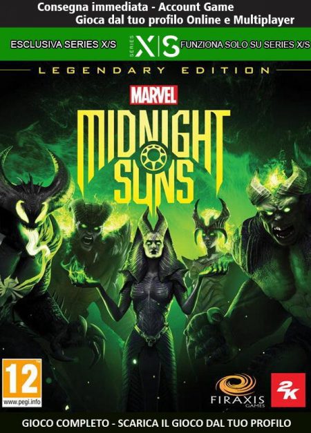 Marvel's Midnight Suns Legendary Edition | ESCLIUSIVA Xbox Series X/S [NO CODICE] DigitalGameSharing LTD