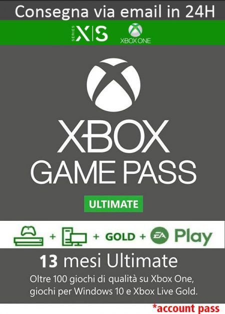 13 Mesi di Xbox Game Pass Ultimate / Live Gold / EA Access [INVIO 24H] DigitalGameSharing LTD