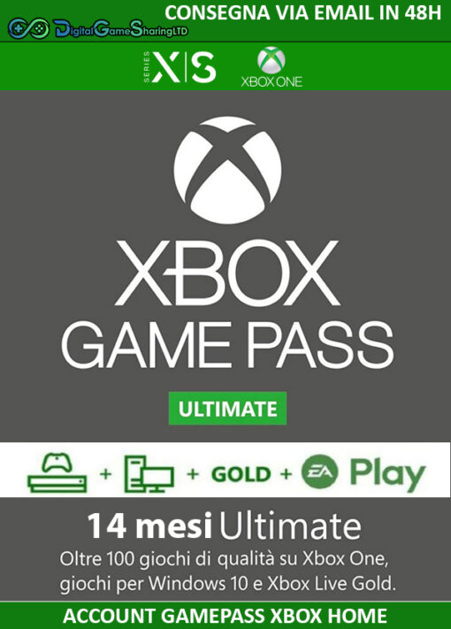 14 meses de Xbox Game Pass Ultimate / Live Gold / EA Access  [INVIO 48H]