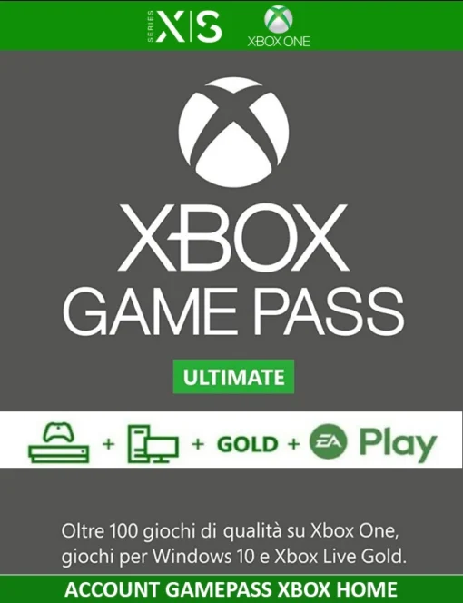 Xbox Game Pass Ultimate [Da 1 a 19 Mesi] / Live Gold / EA Access [INVIO 48H]