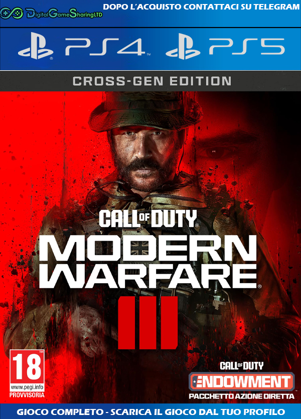 Call of Duty: Modern Warfare III  Account PS4-PS5 [NOCODICE] -  DigitalGameSharing LTD