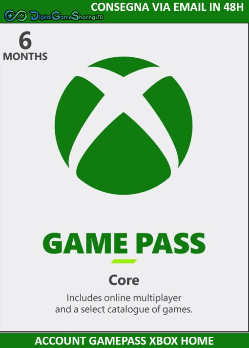 6 Meses Xbox Game Pass Core / Live Gold / EA Access  [INVIO 48H]