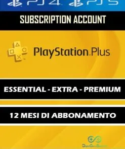Abbonamento PlayStation Plus Essential - Extra - Premium 12 Mesi Account PS4-PS5 [NO CODICE]