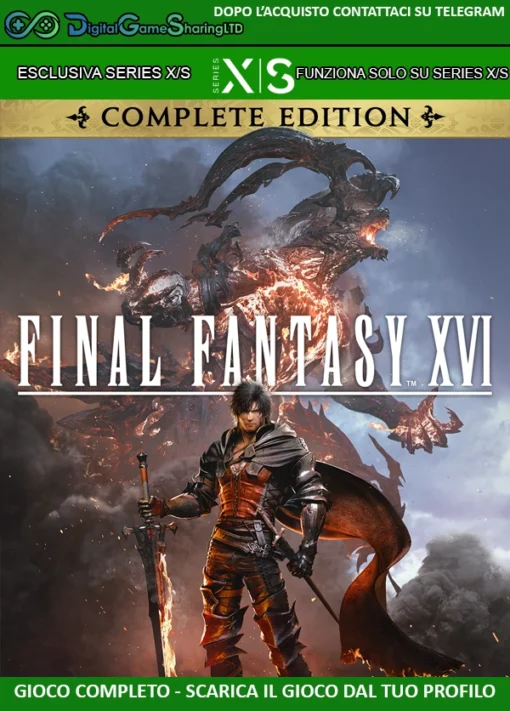 FINAL FANTASY XVI COMPLETE EDITION | Account Esclusiva | Series X/S [NO CODICE]