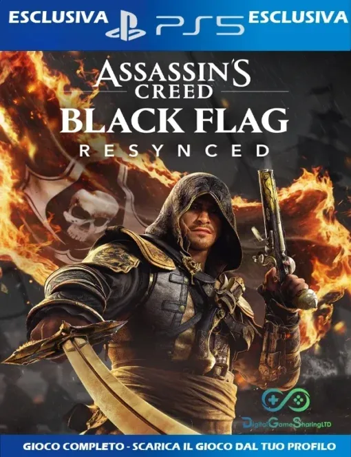 Copertina Assassin's Creed Black Flag Resynced - account digitale DGS
